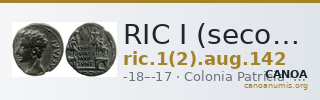 RIC I (second edition) Augustus 142 — CANOA