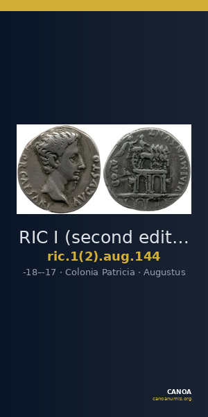 RIC I (second edition) Augustus 144 — CANOA