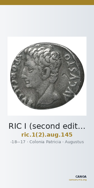 RIC I (second edition) Augustus 145 — CANOA