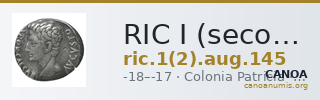 RIC I (second edition) Augustus 145 — CANOA