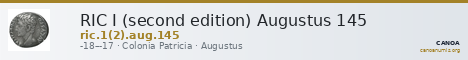 RIC I (second edition) Augustus 145 — CANOA