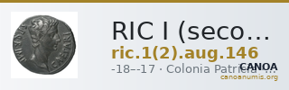 RIC I (second edition) Augustus 146 — CANOA