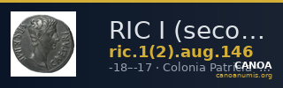 RIC I (second edition) Augustus 146 — CANOA