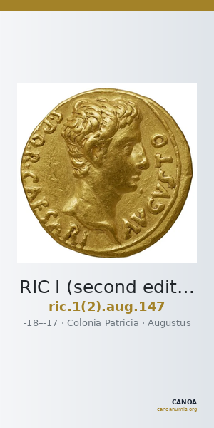 RIC I (second edition) Augustus 147 — CANOA