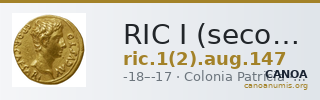 RIC I (second edition) Augustus 147 — CANOA