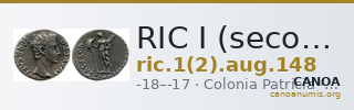 RIC I (second edition) Augustus 148 — CANOA