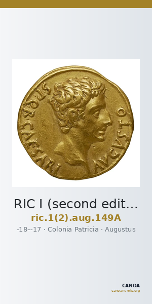 RIC I (second edition) Augustus 149A — CANOA