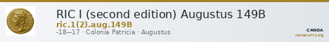 RIC I (second edition) Augustus 149B — CANOA