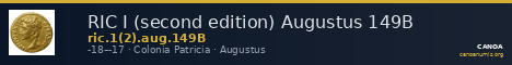 RIC I (second edition) Augustus 149B — CANOA