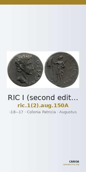 RIC I (second edition) Augustus 150A — CANOA