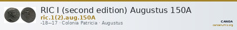 RIC I (second edition) Augustus 150A — CANOA