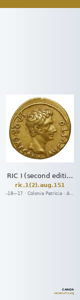 RIC I (second edition) Augustus 151 — CANOA