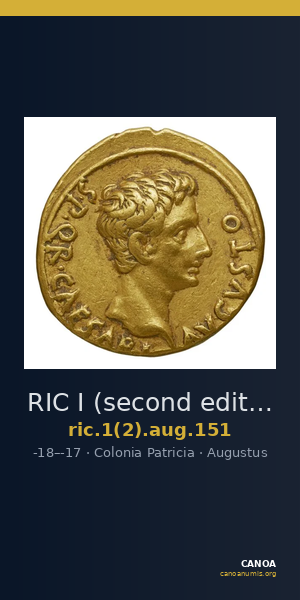 RIC I (second edition) Augustus 151 — CANOA