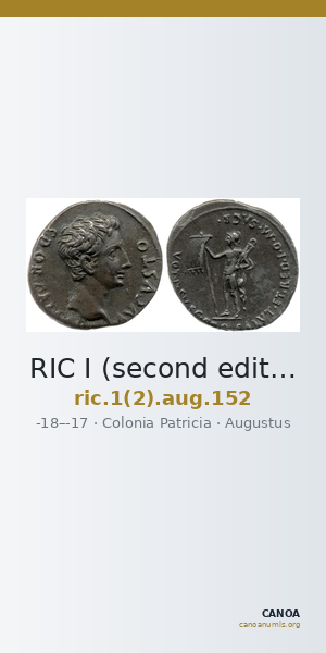 RIC I (second edition) Augustus 152 — CANOA