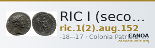 RIC I (second edition) Augustus 152 — CANOA