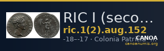 RIC I (second edition) Augustus 152 — CANOA