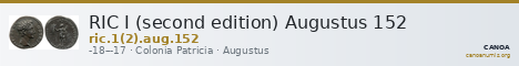 RIC I (second edition) Augustus 152 — CANOA