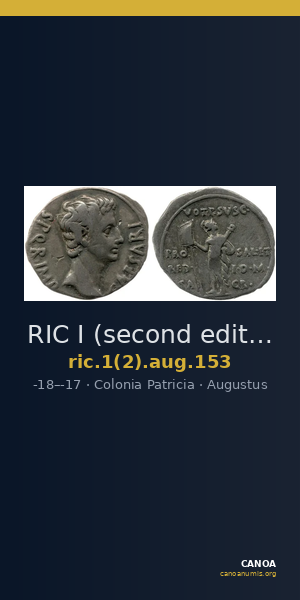 RIC I (second edition) Augustus 153 — CANOA