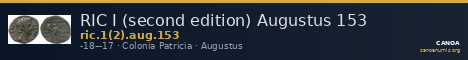 RIC I (second edition) Augustus 153 — CANOA