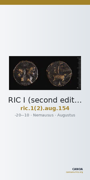 RIC I (second edition) Augustus 154 — CANOA