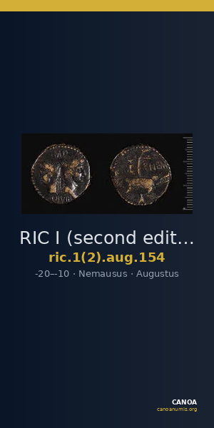 RIC I (second edition) Augustus 154 — CANOA