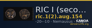 RIC I (second edition) Augustus 154 — CANOA