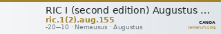 RIC I (second edition) Augustus 155 — CANOA