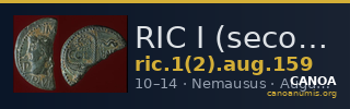 RIC I (second edition) Augustus 159 — CANOA