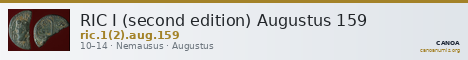 RIC I (second edition) Augustus 159 — CANOA