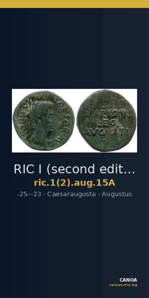 RIC I (second edition) Augustus 15A — CANOA