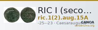 RIC I (second edition) Augustus 15A — CANOA