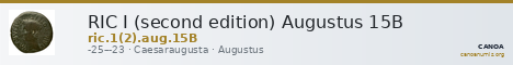 RIC I (second edition) Augustus 15B — CANOA