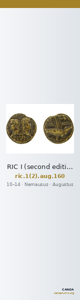 RIC I (second edition) Augustus 160 — CANOA