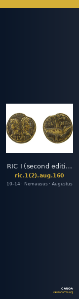 RIC I (second edition) Augustus 160 — CANOA
