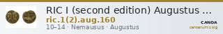 RIC I (second edition) Augustus 160 — CANOA