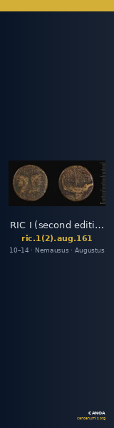 RIC I (second edition) Augustus 161 — CANOA