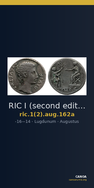 RIC I (second edition) Augustus 162a — CANOA