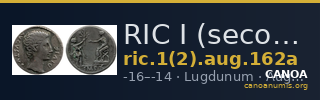 RIC I (second edition) Augustus 162a — CANOA