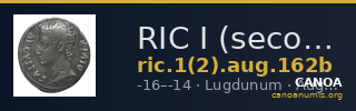 RIC I (second edition) Augustus 162b — CANOA