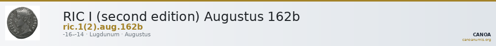 RIC I (second edition) Augustus 162b — CANOA