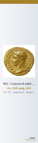 RIC I (second edition) Augustus 163 — CANOA