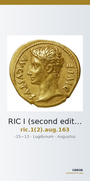 RIC I (second edition) Augustus 163 — CANOA