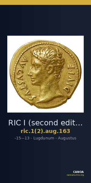 RIC I (second edition) Augustus 163 — CANOA