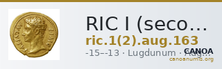 RIC I (second edition) Augustus 163 — CANOA