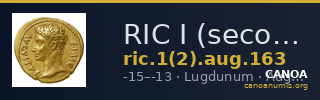 RIC I (second edition) Augustus 163 — CANOA
