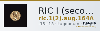 RIC I (second edition) Augustus 164A — CANOA