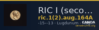 RIC I (second edition) Augustus 164A — CANOA