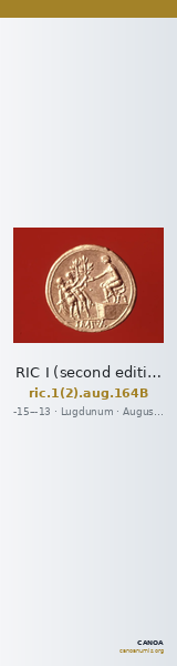 RIC I (second edition) Augustus 164B — CANOA