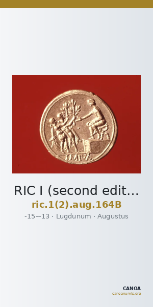RIC I (second edition) Augustus 164B — CANOA