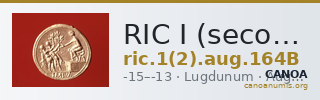 RIC I (second edition) Augustus 164B — CANOA